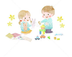 柔らかい 手書き風 保育園 子供 笑顔 イラスト（AI 生成）